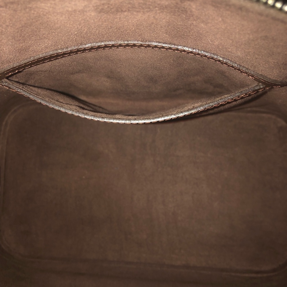 LOUIS VUITTON Mocha Dark Brown Epi Alma with Shoulder Strap Palladium Hardware - Picture 16 of 17